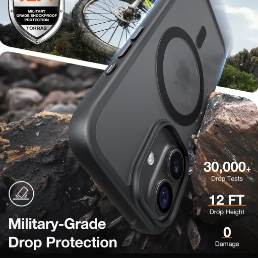 iPhone 17 Torras - Guardian Magnetic Series - Fekete tok - 13