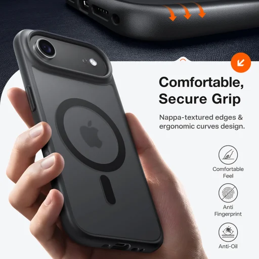 iPhone 17 Air Torras - Guardian Magnetic Series - Black tok - 2