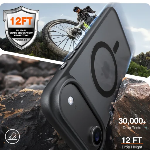 iPhone 17 Air Torras - Guardian Magnetic Series - Black tok - 6