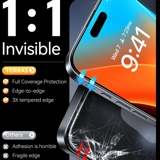 iPhone 17 Torras GlassGo Install Master Átlátszó üvegfólia - 5