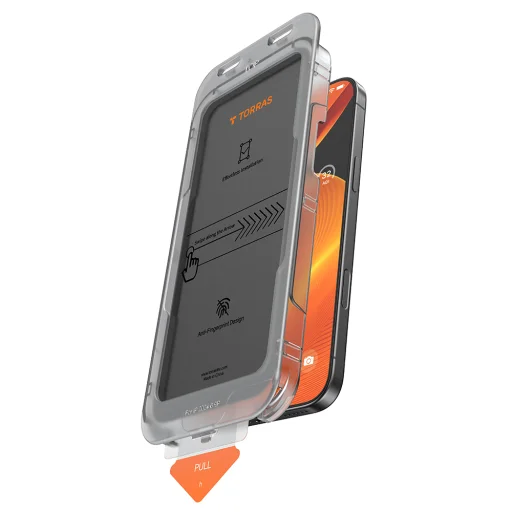 iPhone 17 Air Black Torras - GlassGo Install Master Privacy üvegfólia - 2