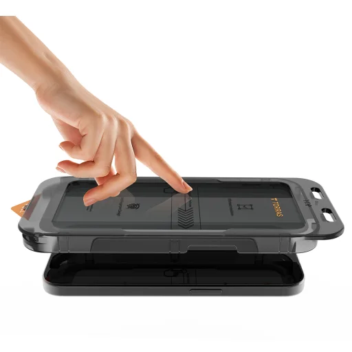 iPhone 17 Air Black Torras - GlassGo Install Master Privacy üvegfólia - 3