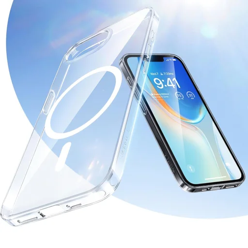 Torras - OriginFit-Mag sorozat - iPhone 16e - Átlátszó tok - 2