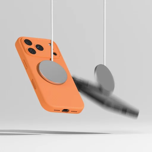 iPhone 17 Pro Max Ringke Szilikon Mágneses Magsafe Mandarin tok - 8