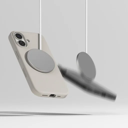 iPhone 17 Ringke Szilikon Mágneses Magsafe Szürke tok - 8
