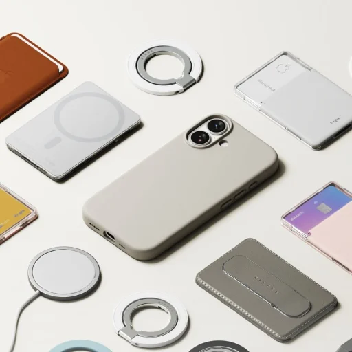 iPhone 17 Ringke Szilikon Mágneses Magsafe Szürke tok - 9