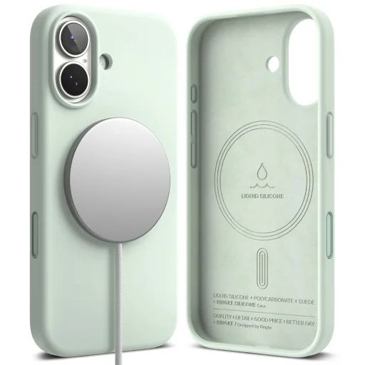 iPhone 17 Ringke Szilikon Mágneses Magsafe Soft Mint tok - 2