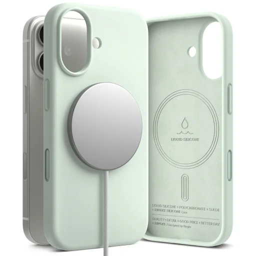 iPhone 17 Ringke Szilikon Mágneses Magsafe Soft Mint tok - 1
