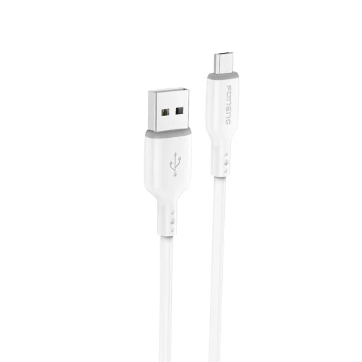 Micro USB kábel FONENG X90 2.1A 1M Fehér - 2