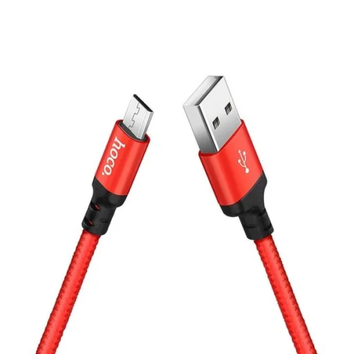 Micro USB kábel X14 3.1A 1M Piros - 4