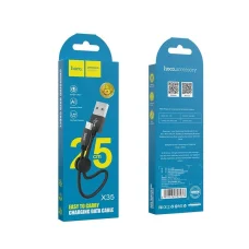HOCO X35 Micro USB kábel 3.1A 0.25M Fekete