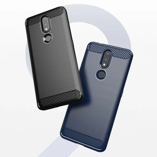 Carbon tok rugalmas TPU tok Nokia 2.4 fekete - 7