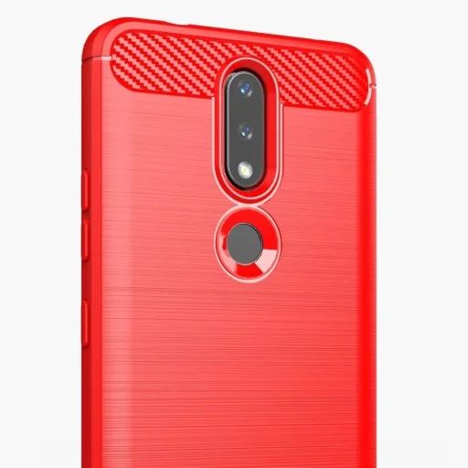 Carbon tok rugalmas TPU tok Nokia 2.4 fekete - 10