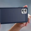 Xiaomi Poco F4 5G carbon tok szilikonból, karbon mintás fekete tok - 5