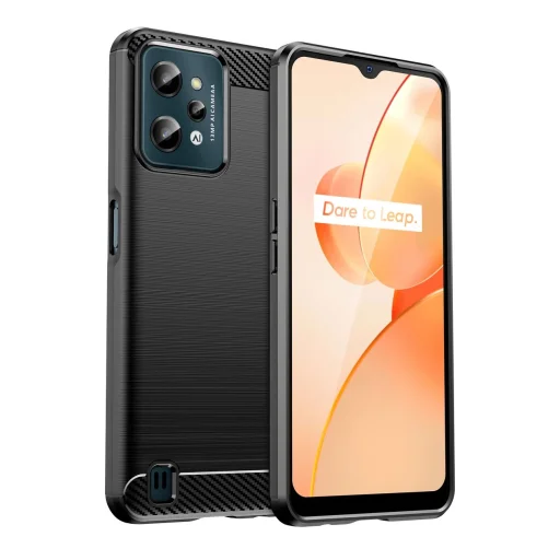 Realme C31 szénszálas tok fekete - 1
