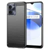 Realme C35 Carbon Case szilikon fliptok fekete
