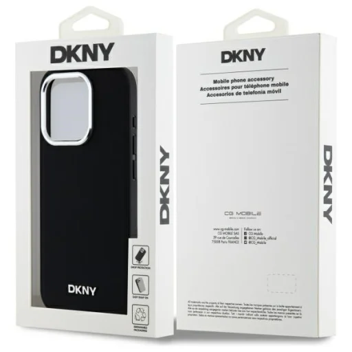 iPhone 15 Pro Max fekete tok DKNY DKHMP15XPSCMCLK Plain Logo MagSafe - 8