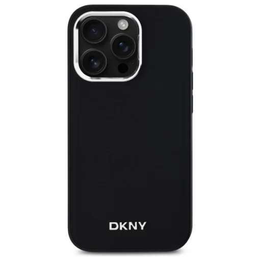 iPhone 14 Pro DKNY DKHMP14LPSCMCLK fekete keménytok Plain Logo MagSafe tok - 3