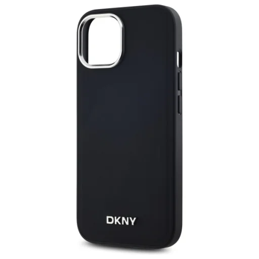 iPhone 15 Plus fekete kemény tok DKNY Plain Logo MagSafe - 6