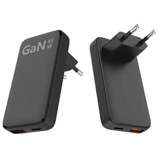 Beline Töltő 1x USB-C + 1x USB 65W fekete (csak fej) PD 3.0 + QC 3.0 - 2