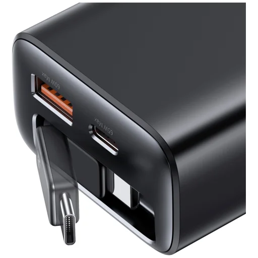 USAMS Xiang Series CC299 65W töltő 1xUSB-C 1xUSB-A + USB-C kábel fehér - 5