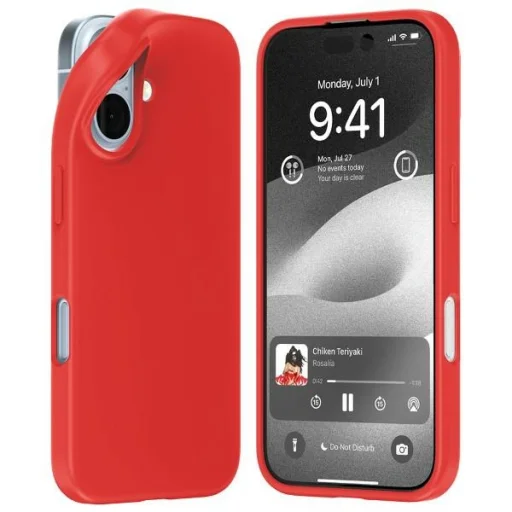 iPhone 16 Mercury Soft piros tok - 1