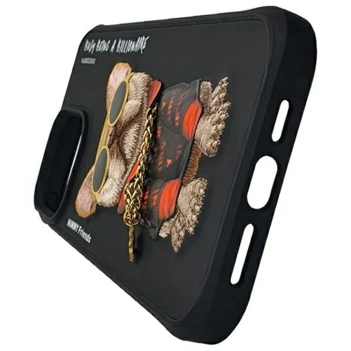 iPhone 15 Pro 6.1" Glasses Cool Dog fekete tok - 2