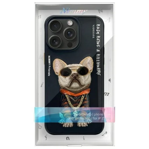 iPhone 15 Pro 6.1" Glasses Cool Dog fekete tok - 11