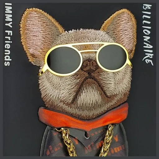 iPhone 15 Pro 6.1" Glasses Cool Dog fekete tok - 3