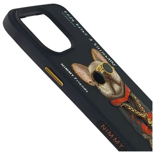 iPhone 15 Pro 6.1" Glasses Cool Dog fekete tok - 8