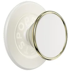 Popsockets kerek Luxe kókuszkrém zománc MagSafe bézs 8 telefonfogó és állvány