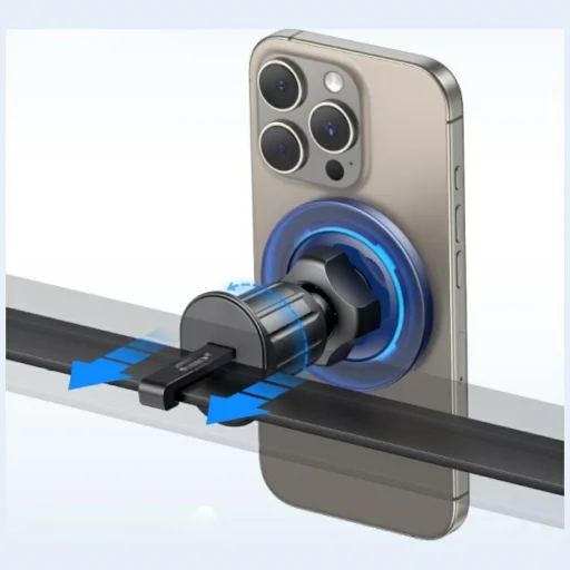 Mágneses autós telefontartó USAMS ZJ081 légbefúvóhoz kék - 2