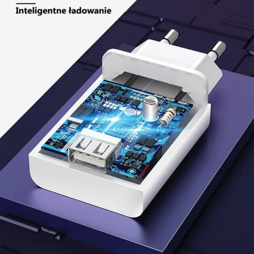 Hálózati töltő 1xUSB T22 18W 3A QC3.0 (csak fej) Gyors töltés fehér CC83TC01 (US-CC083) - 4