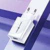 USAMS fali töltő 1xUSB T22 18W 3A QC3.0 + USB-C kábel 1m fehér (T48) T48OCLN01 thumbnail