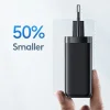 USAMS falitöltő 1xUSB-C+1xUSB T47 65W (csak fej) PD Gyors töltés Super Si fekete CC153TC01(US-CC thumbnail