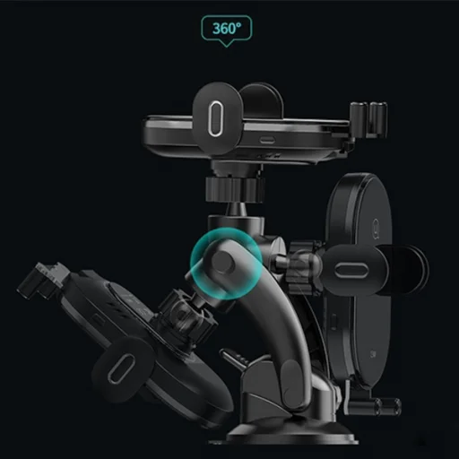 USAMS Induktív Telefontartó US-CD131 15W Automatikus Szélvédő/Műszerfal fekete - 3