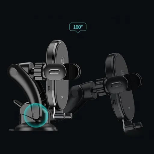 USAMS Induktív Telefontartó US-CD131 15W Automatikus Szélvédő/Műszerfal fekete - 4