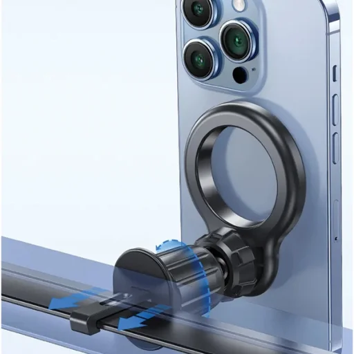 USAMS US-ZJ075 univerzális mágneses autós tartó szellőzőrácsra fekete - 6