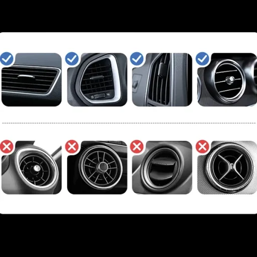 USAMS US-ZJ075 univerzális mágneses autós tartó szellőzőrácsra fekete - 9