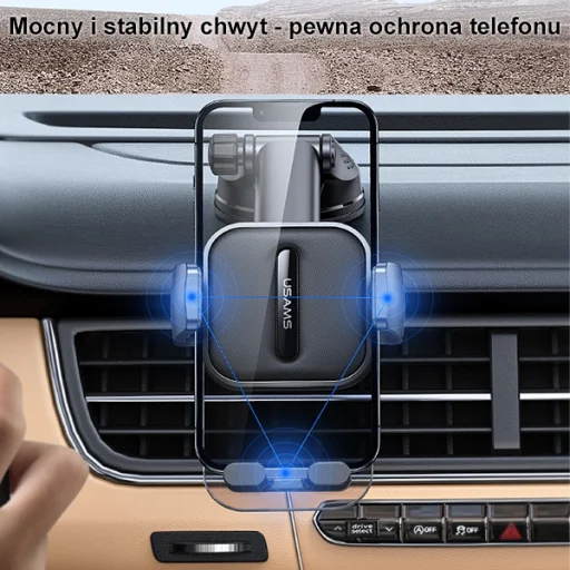 USAMS autós tartó műszerfalra/szélvédőre fekete ZJ072ZJ01 - 6