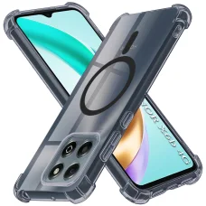 Honor X6b Techsuit Shockproof Clear Silicone MagSafe - Smoke Black tok