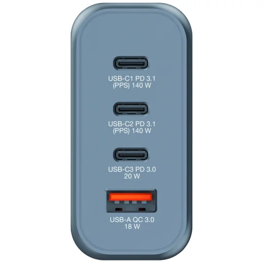 Verbatim GaN 140W fali töltő 3xUSB-C/USB-A + EU/UK/US adapter GNC-140 32203 - 2
