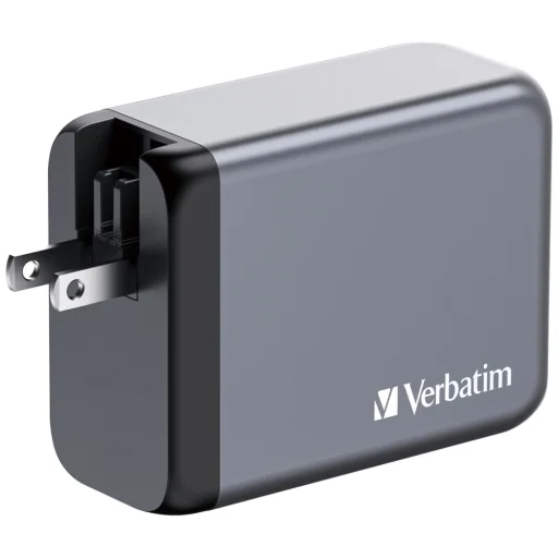 Verbatim GaN 200W Fali Töltő 3xUSB-C/USB-A + EU/UK/US Adapter GNC-200 32204 - 5