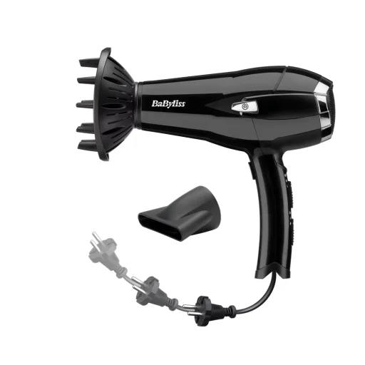 BaByliss D374DE Cordkeeper hajszárító 2000W, fekete - 2