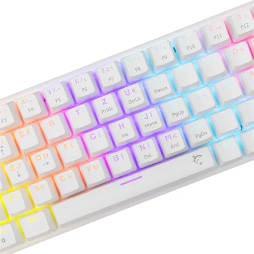 BILL White Shark GK-002223V2-W/BL-HU WAKIZASHI-2 vezetékes mechanikus gamer billentyűzet - fehér - HU - 4