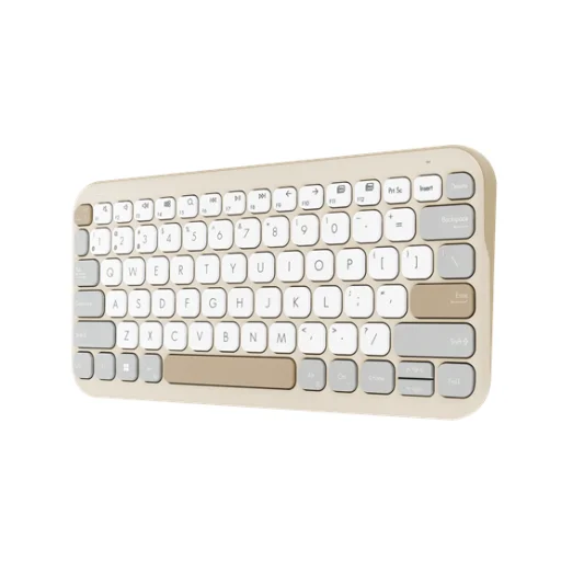 BILL ASUS Marshmallow KW100 vezeték nélküli billentyűzet - HU layout - Oat Milk - 4