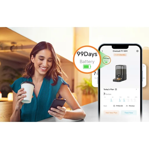 Oneisall F1-M 3L WiFi intelligens állateledel-adagoló - 4