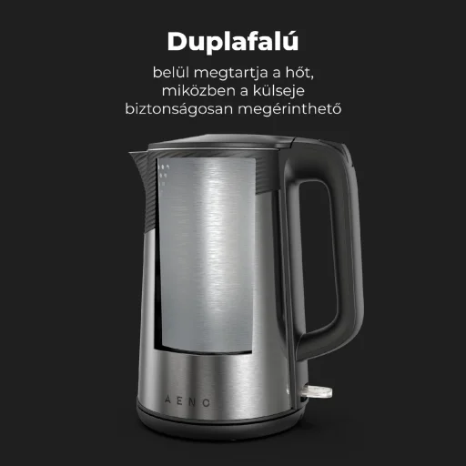 AENO AEK0003 EK3 elektromos vízforraló, max. 2200 W, 1,7 literes tartály, LED állapotjelző, rozsdamentes acél - 5