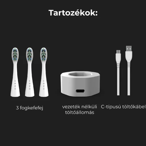 AENO ADB0001S DB1S intelligens szónikus fogkefe, 46000 rezgés/perc, SMART, 4 üzemmód, 3 felhasználó, akkumulátoros, IPX7 - 5