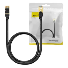 Ethernet RJ45 hálózati kábel, 10Gbps, 1m (fekete)